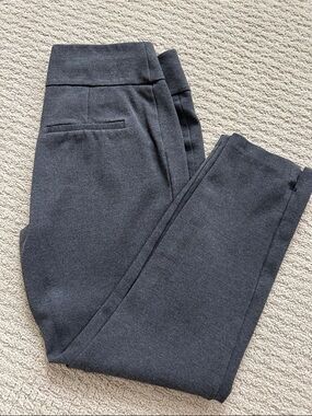 Express Charcoal Ponte Cropped Ankle Pants